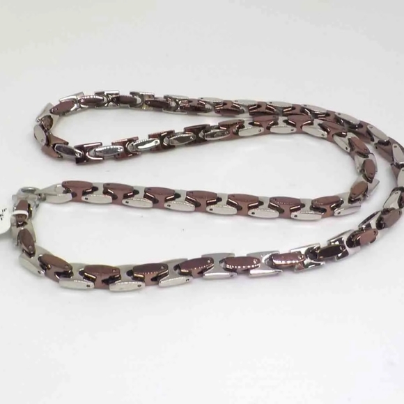 ***BRAND NEW*** SHAQUILLE O'NEAL TWO TONE NECKLACE AND BRACELET - Picture 5 of 6